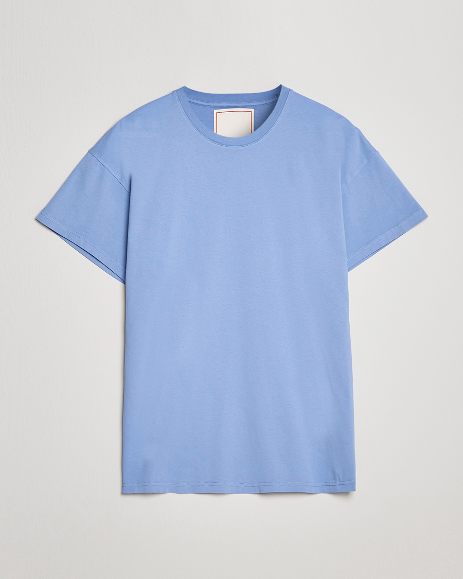 Homme | T-shirts | Jeanerica | Marcel Crew Neck T-Shirt Sky Blue