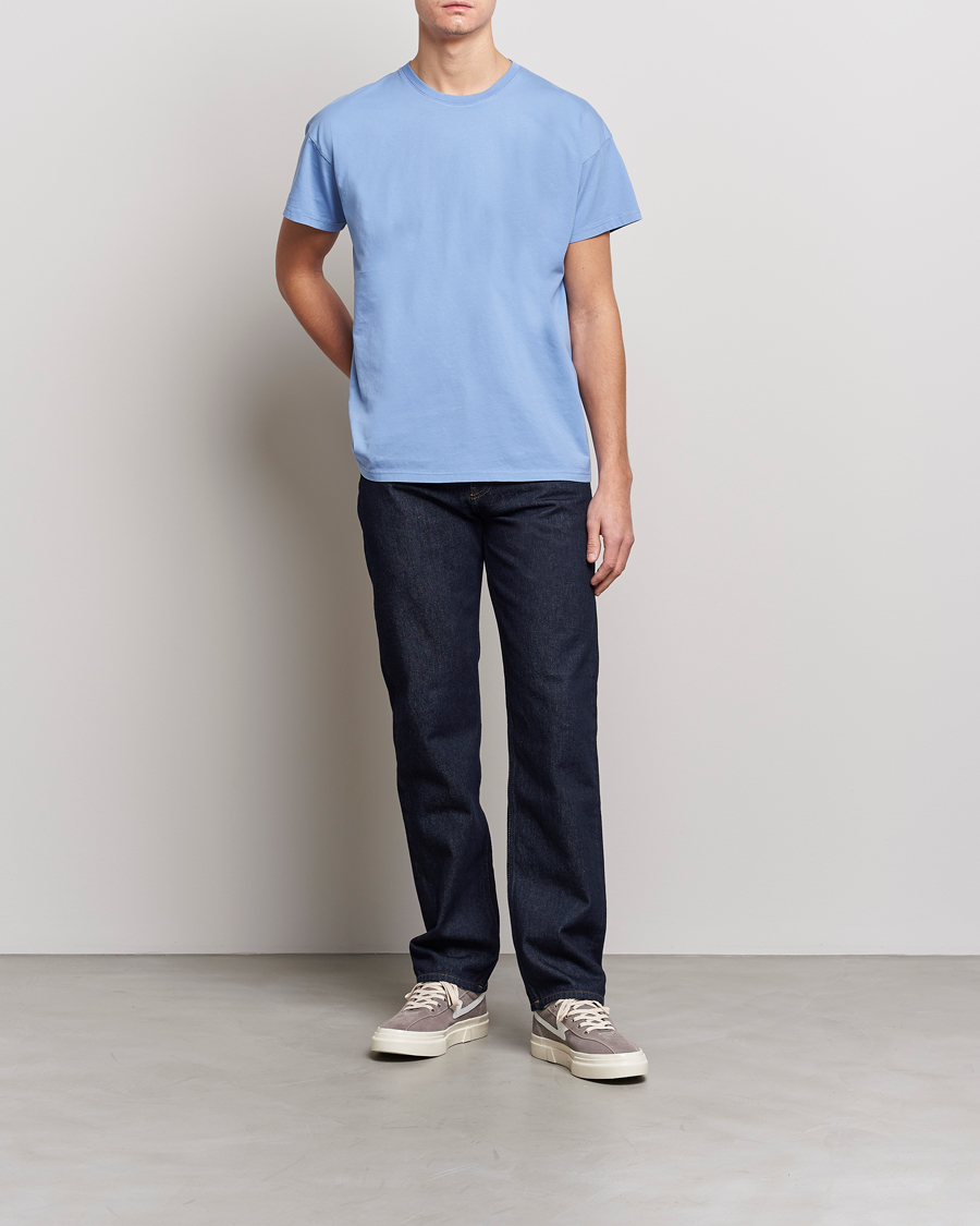 Homme | T-shirts | Jeanerica | Marcel Crew Neck T-Shirt Sky Blue