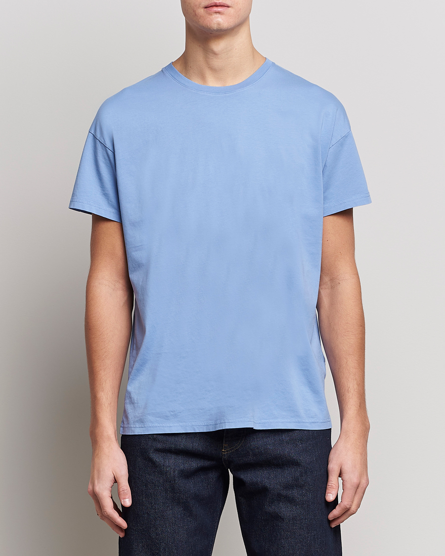 Homme | T-shirts | Jeanerica | Marcel Crew Neck T-Shirt Sky Blue
