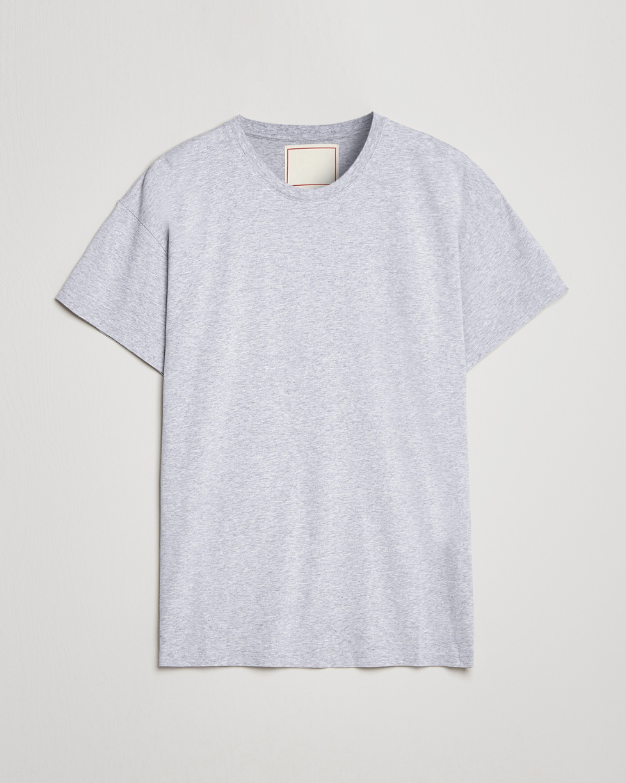Homme | T-shirts | Jeanerica | Marcel Crew Neck T-Shirt Light Grey Melange