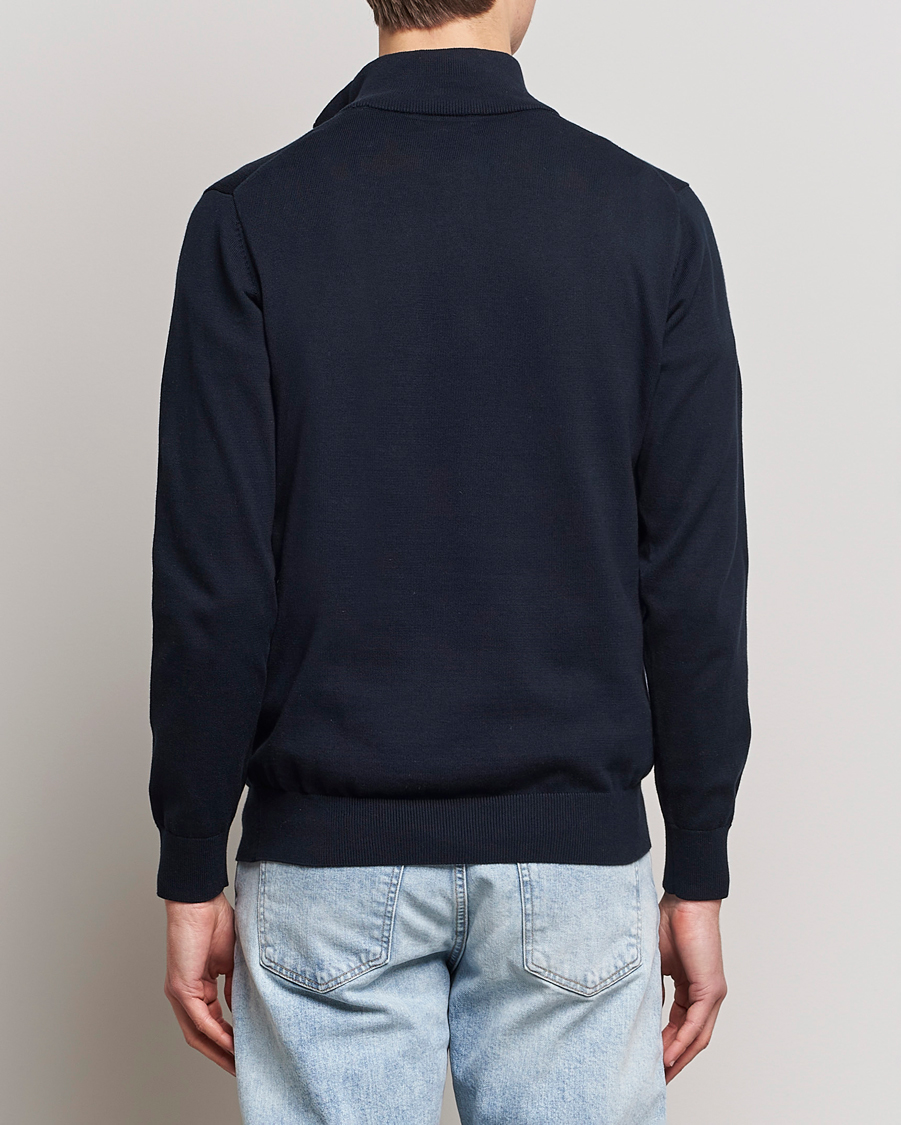 Homme | Pulls Et Tricots | GANT | Classic Cotton Half-Zip Sweater Evening Blue
