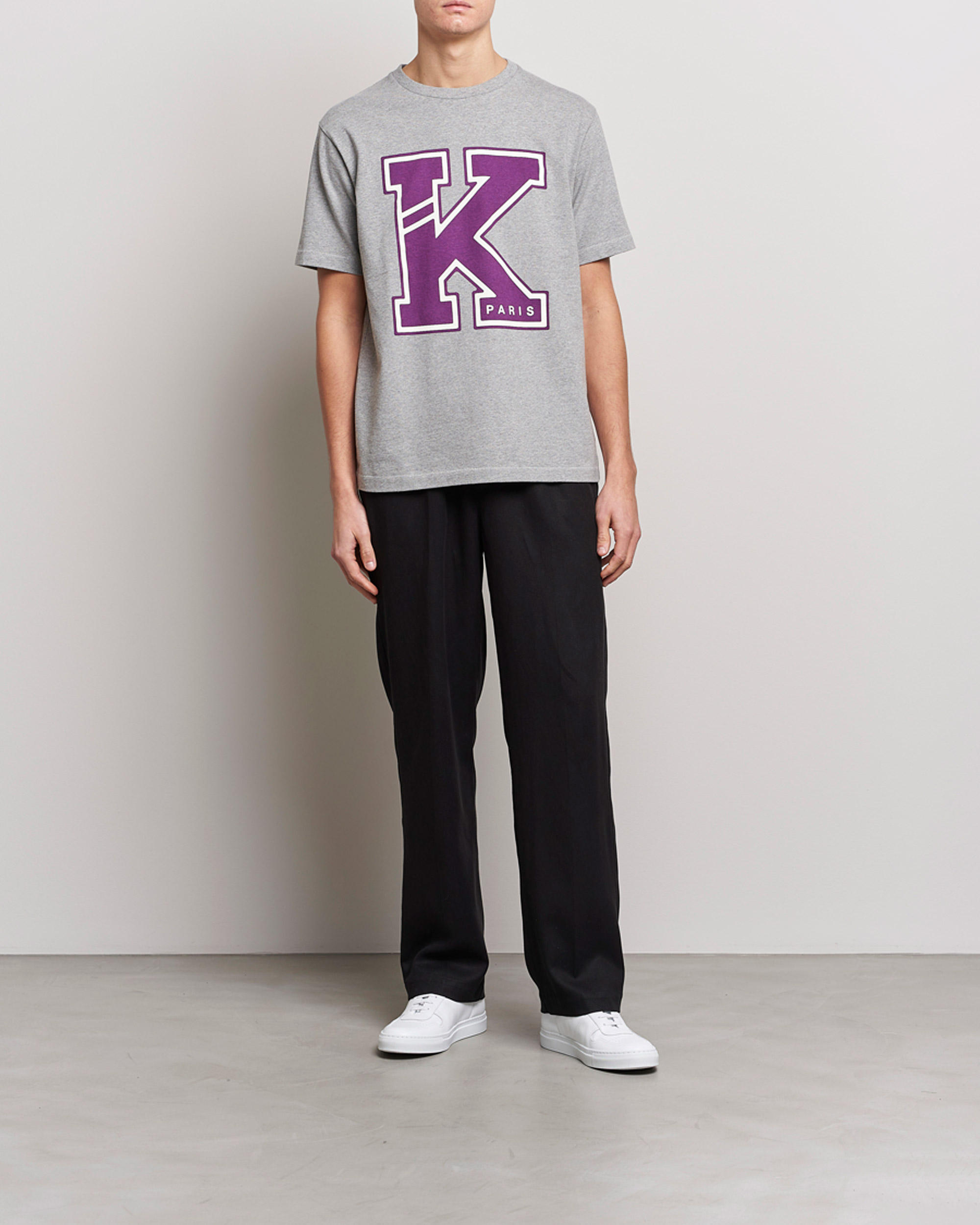 Homme | T-shirts | KENZO | College Classic T-Shirt Pearl Grey