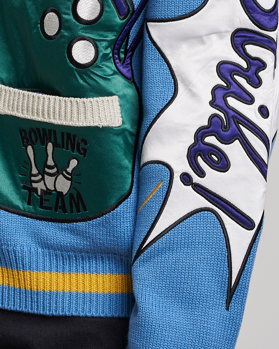 Homme | Pulls Et Tricots | KENZO | Bowling Elefant Cardigan Cyan