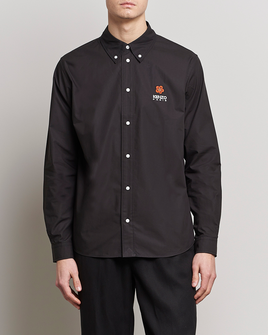 Homme | Chemises | KENZO | Boke Flower Crest Casual Shirt Black