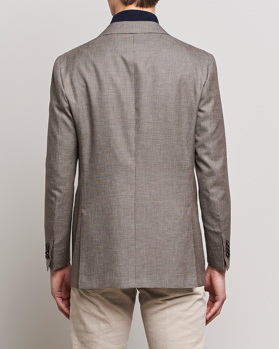 Homme | Blazers | Kiton | Wool Houndstooth Blazer Beige