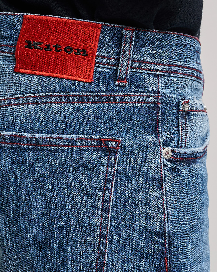 Homme | Jeans | Kiton | Kurabo Denim Jeans Light Indigo