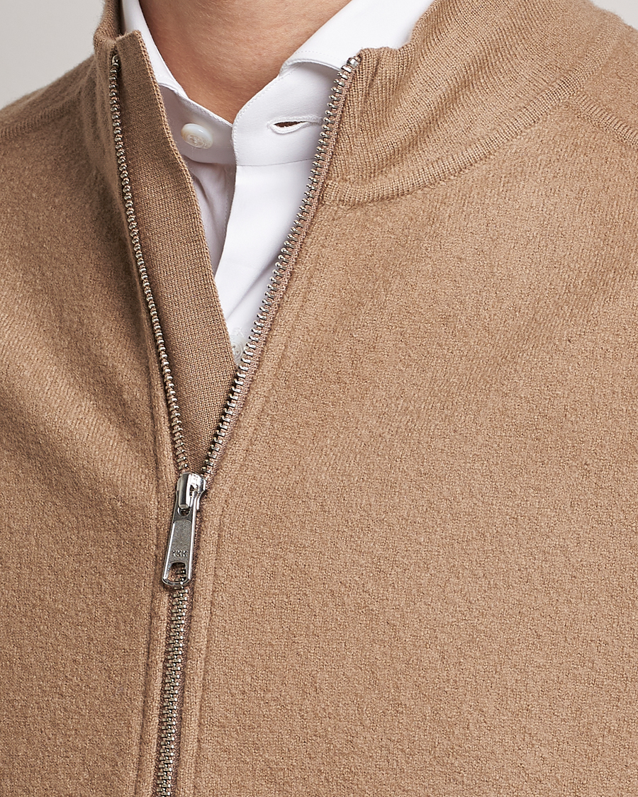 Homme | Gilets | Morris Heritage | Pierre Boiled Wool Vest Camel