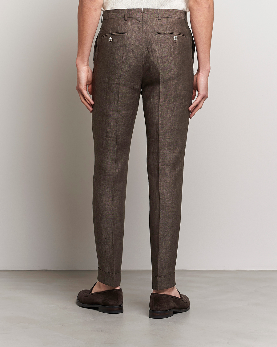 Heren | Broeken | Morris Heritage | Jack Linen Suit Trousers Brown
