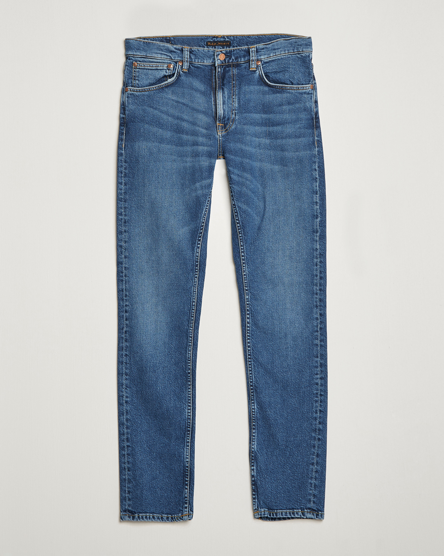 Homme | Jeans | Nudie Jeans | Lean Dean Jeans Blue Mud