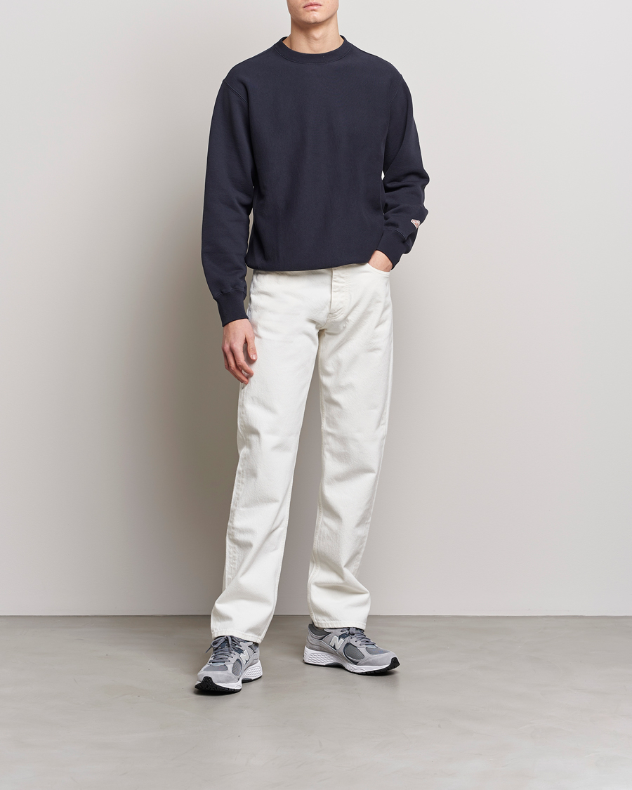 Homme | Pulls Et Tricots | Nudie Jeans | Hasse Crew Neck Sweatshirt Navy