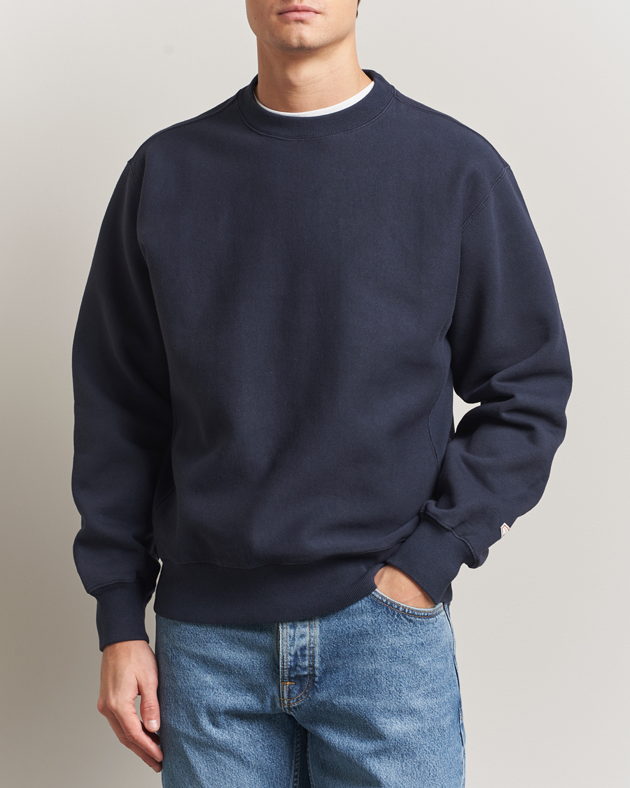 Heren | Truien | Nudie Jeans | Hasse Crew Neck Sweatshirt Navy