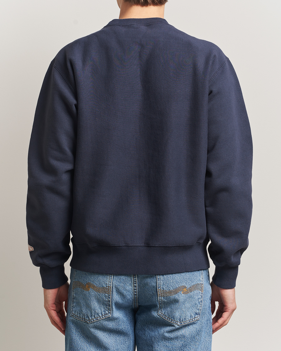 Heren | Truien | Nudie Jeans | Hasse Crew Neck Sweatshirt Navy