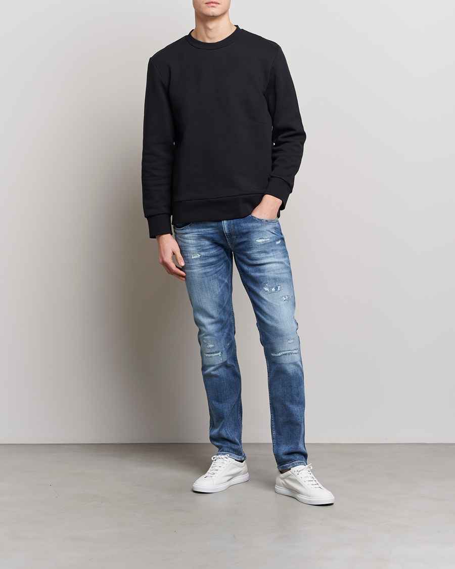 Homme | Jeans | Replay | Anbass Power Stretch 10 Year Wash Jeans Medium Blue