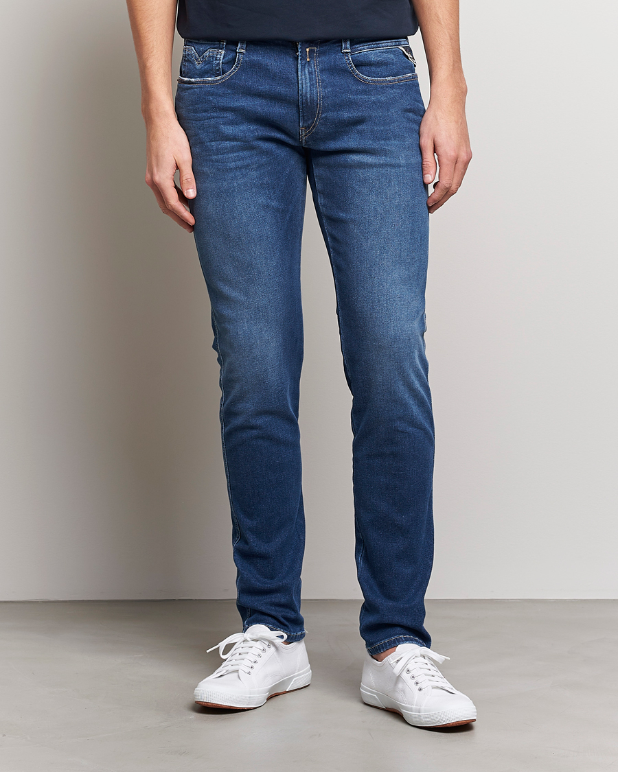 Homme | Jeans | Replay | Anbass Hyperflex Re-Used Jeans Dark Blue