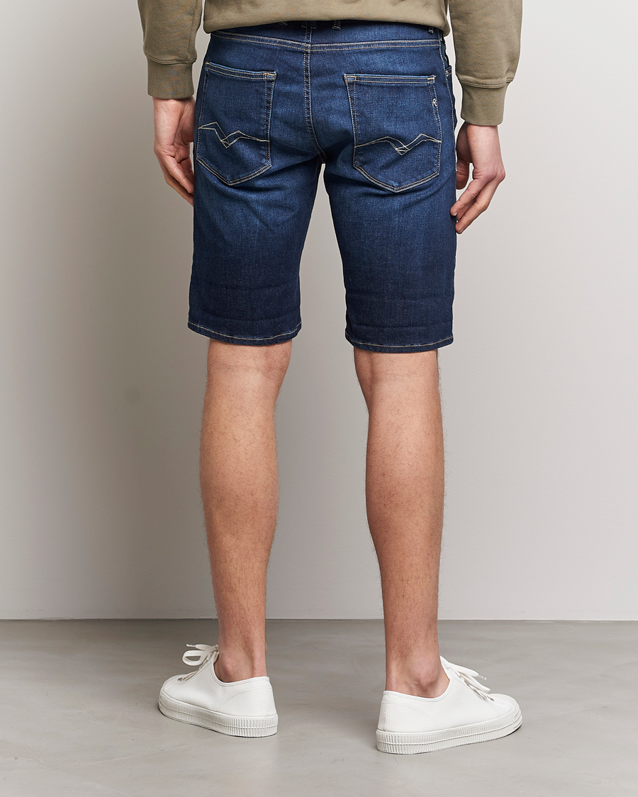 Homme | Shorts | Replay | RBJ901 Hyperflex Denim Shorts Dark Blue