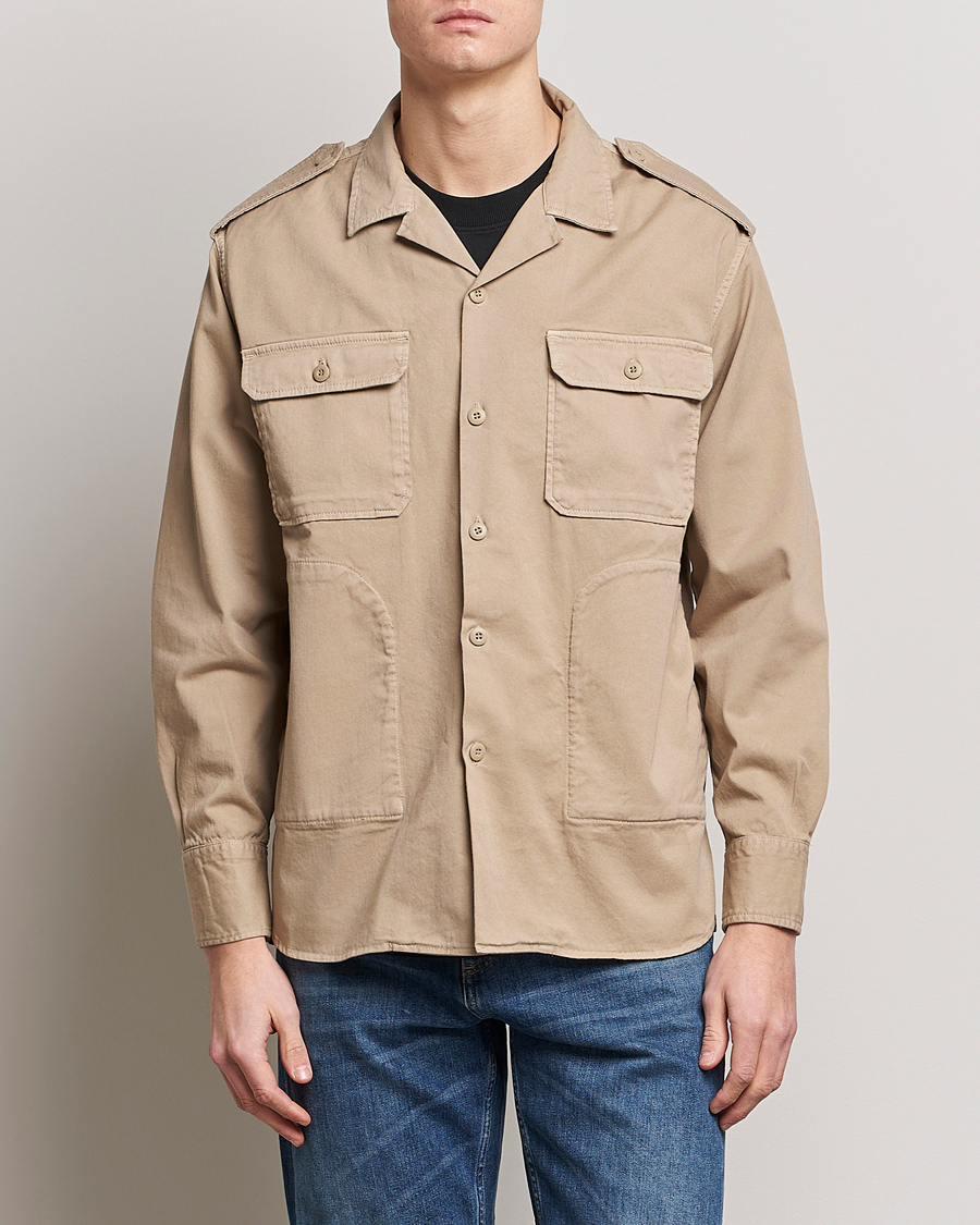 Homme | Chemises | Replay | Sartoriale Safari Overshirt Sand