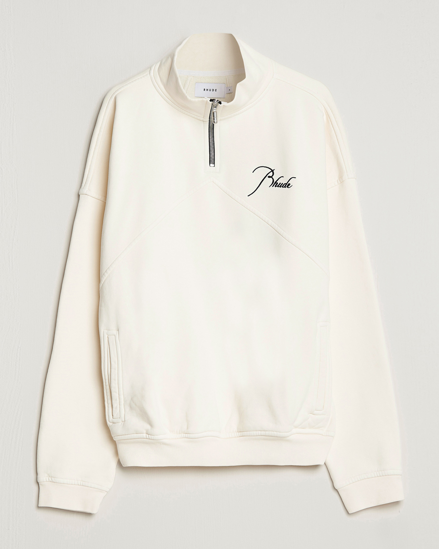 Heren | Truien | Rhude | Quarter Zip Off White