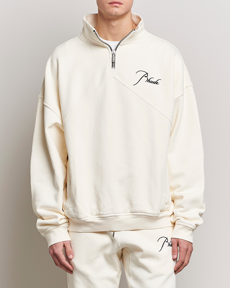 Heren | Truien | Rhude | Quarter Zip Off White