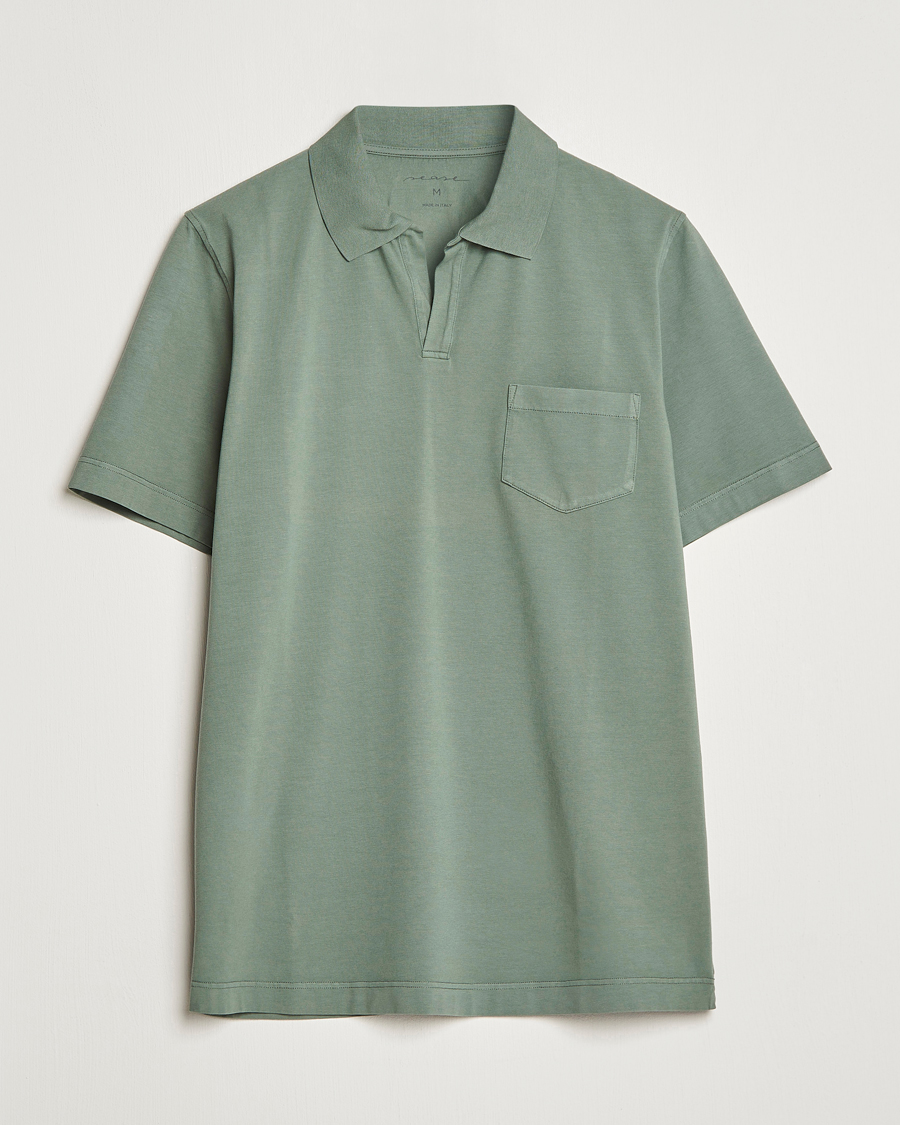 Homme | Polos | SEASE | Short Sleeve Jersey Polo Sage