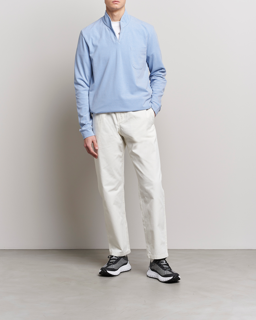 Heren | Truien | SEASE | Elen Piquet Polo Light Blue