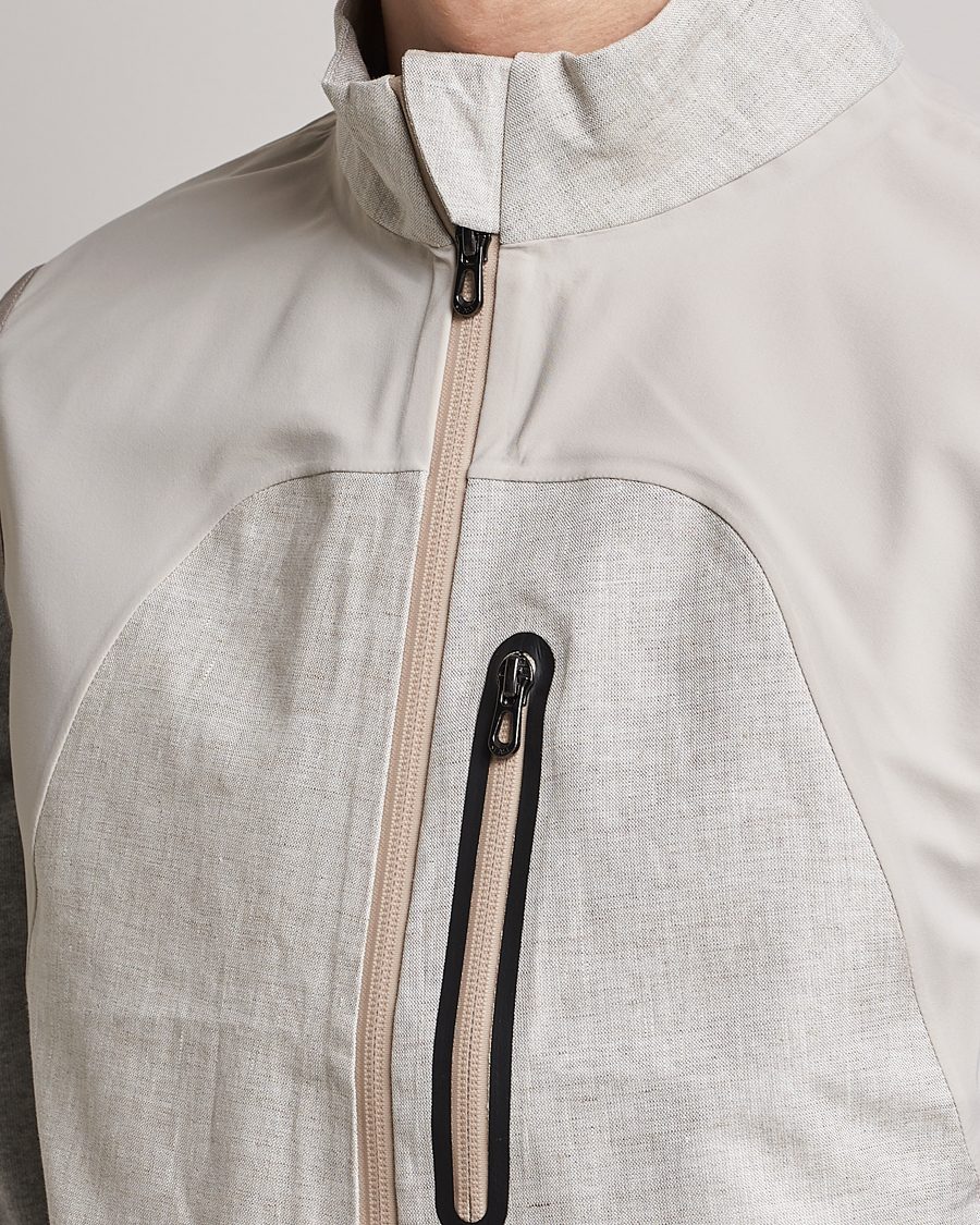 Heren | Gilets | SEASE | V-8 Linen Gilet Light Beige