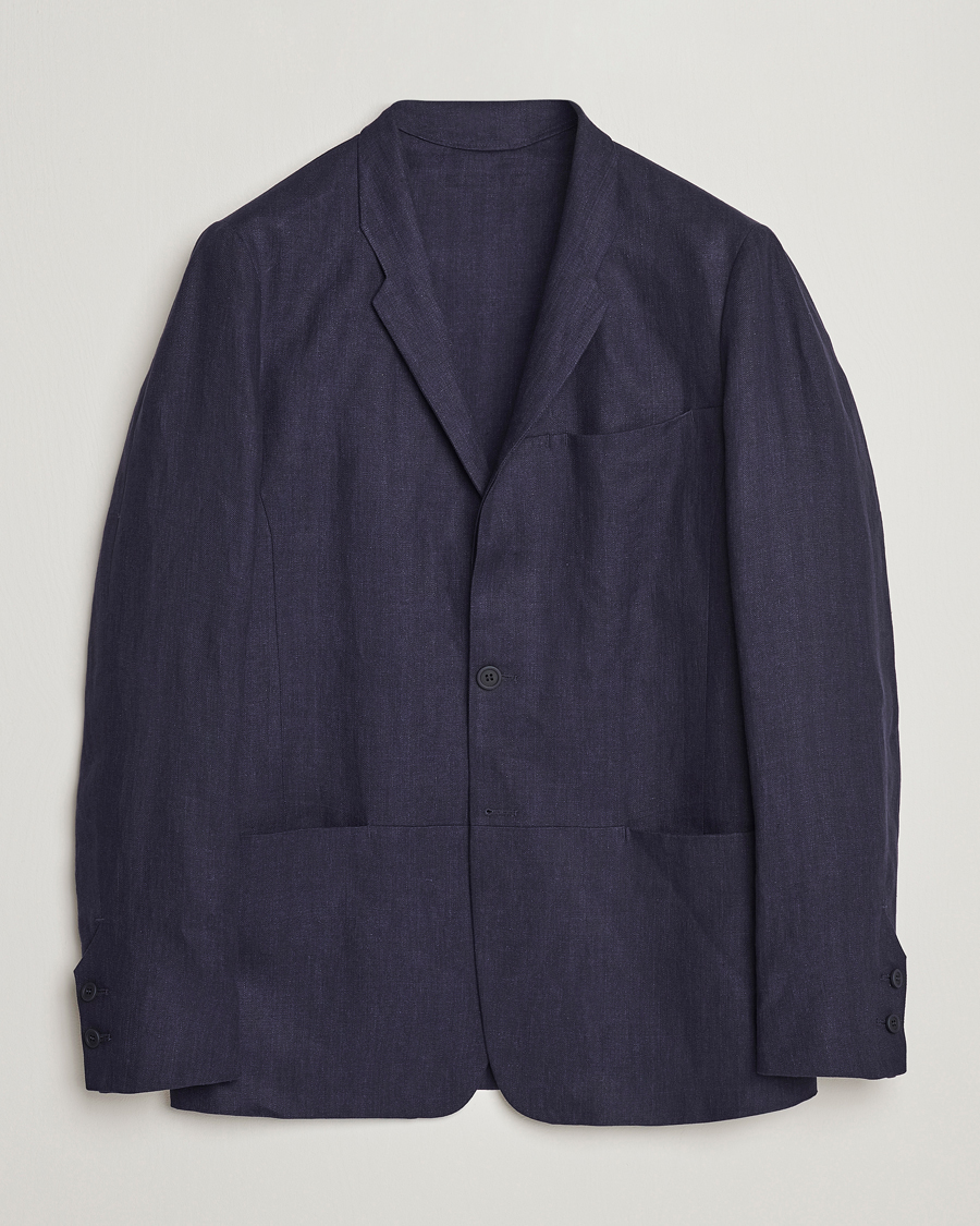 Homme | Blazers | SEASE | Elen Linen Blazer Navy