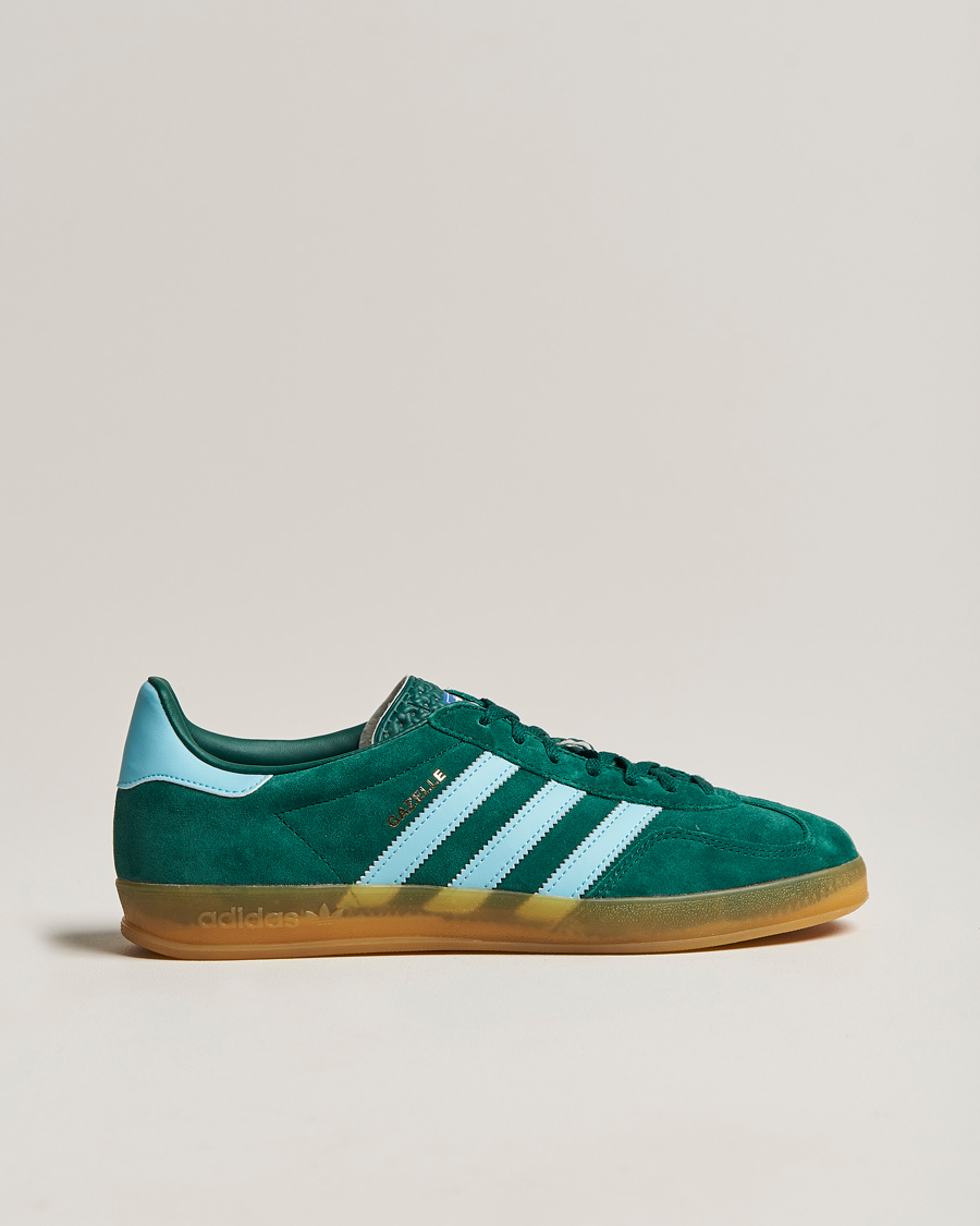 Homme | adidas Originals Gazelle Sneaker Green/Sky Blue | adidas Originals | Gazelle Sneaker Green/Sky Blue