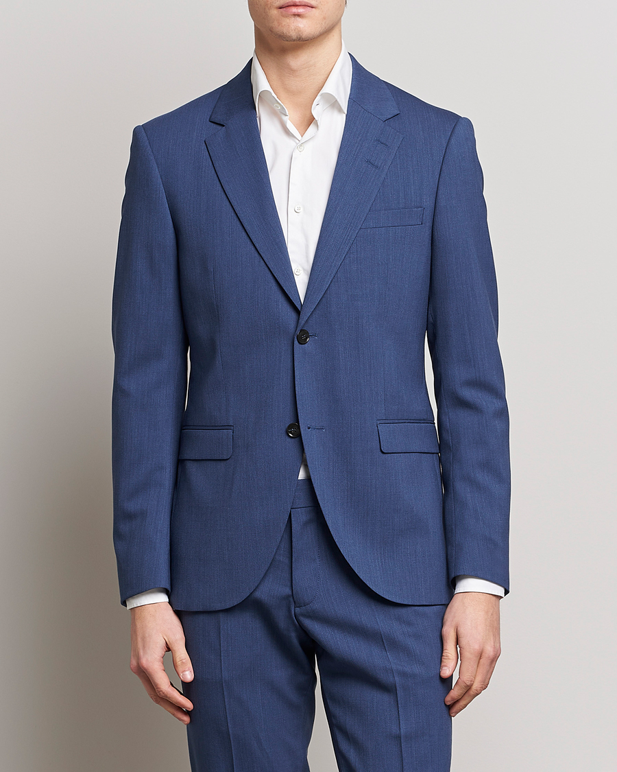 Homme | Blazers | Tiger of Sweden | Jamonte Wool Blazer Garage Blue