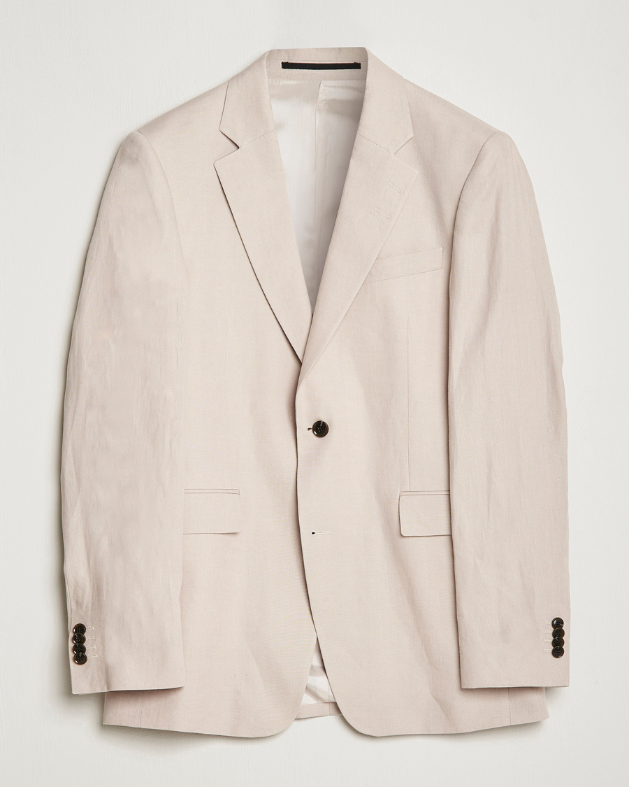 Homme | Blazers | Tiger of Sweden | Justin Linen Blazer Cream Sand