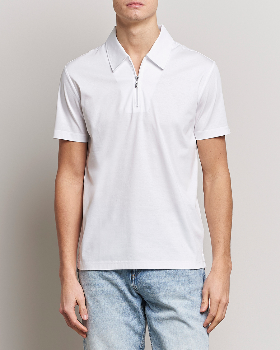 Homme | Chemises | Tiger of Sweden | Laron Mercerized Cotton Shirt Pure White