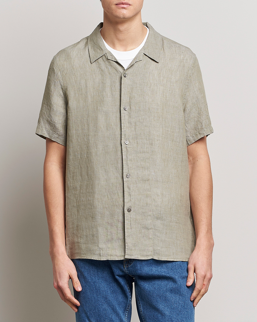 Homme | Chemises | Tiger of Sweden | Riccerdo Linen Shirt Shadow