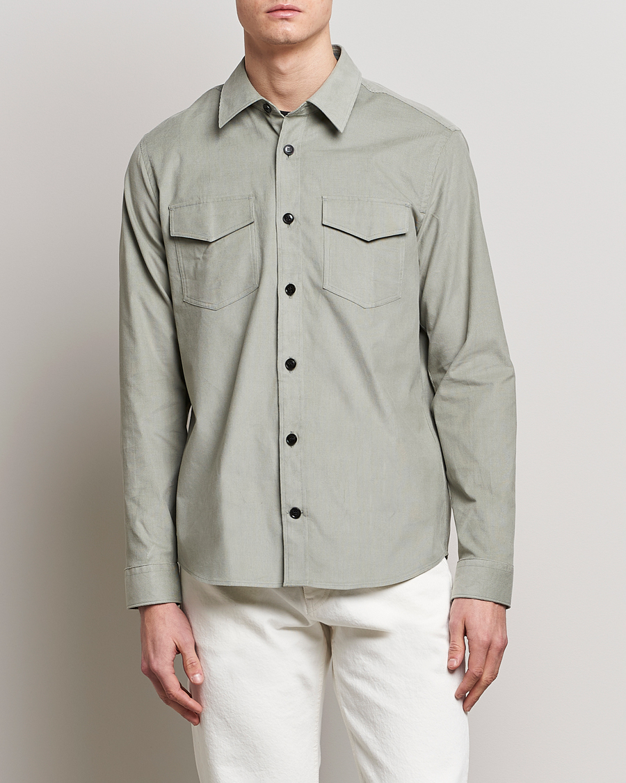 Homme | Chemises | Tiger of Sweden | Arnou Cotton Overshirt Shadow
