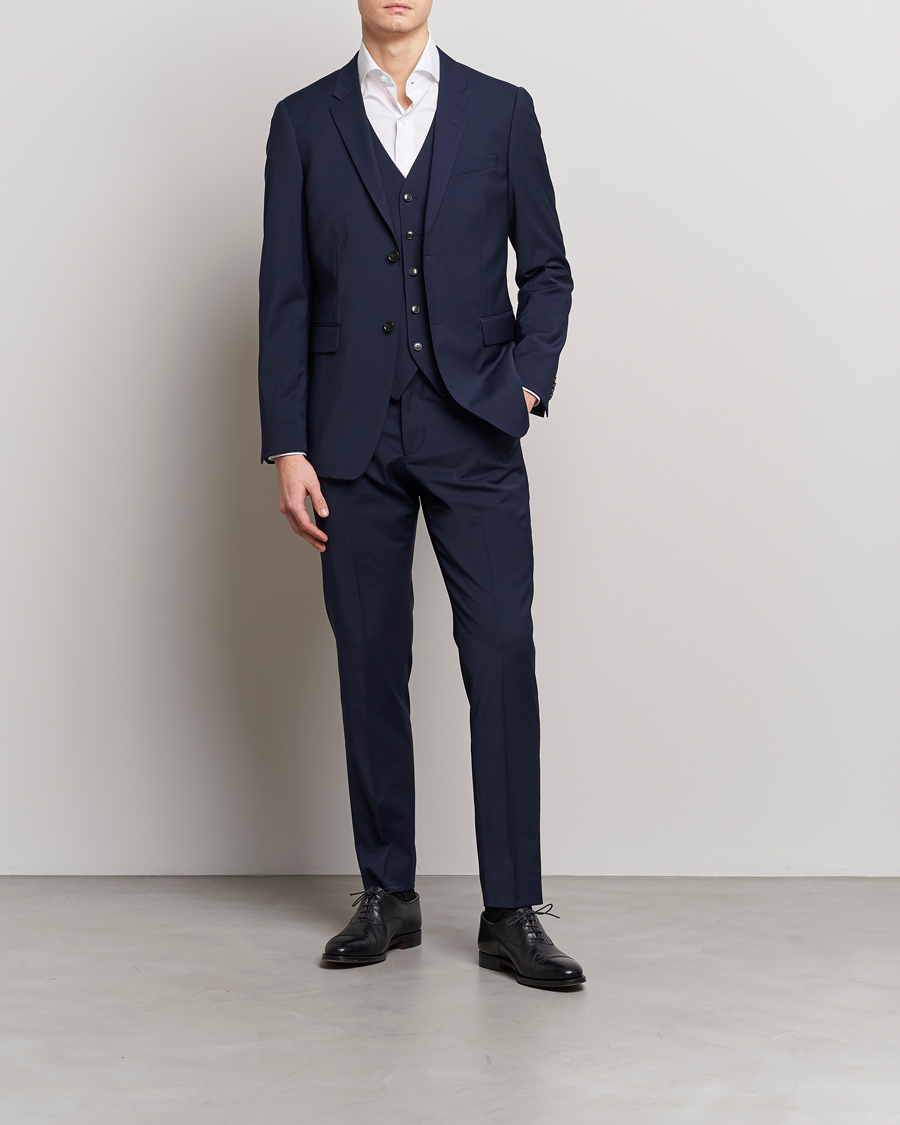 Heren | Blazers | Tiger of Sweden | Jerretts Wool Travel Suit Blazer Royal Blue