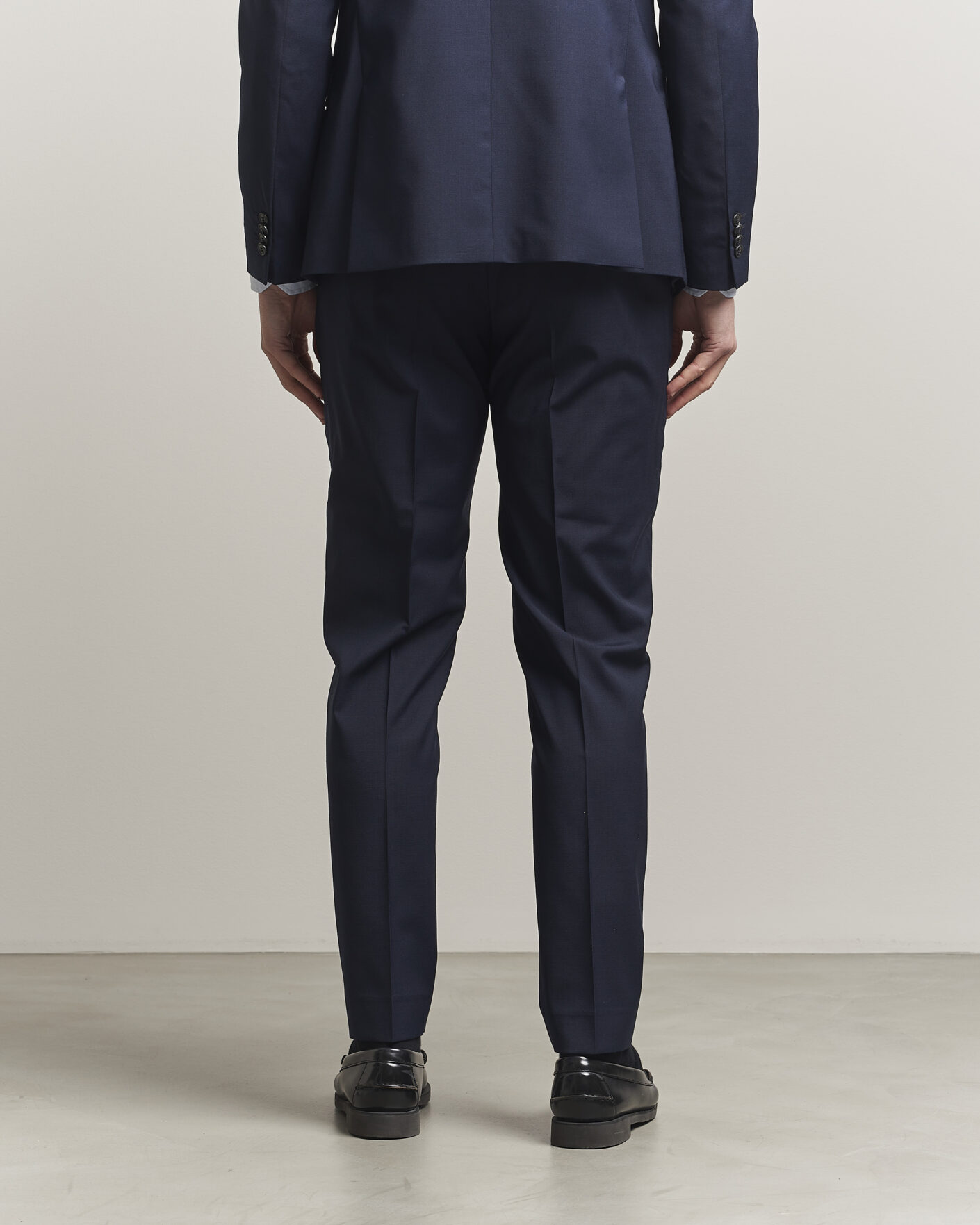 Homme | Pantalons | Tiger of Sweden | Tenuta Wool Travel Suit Trousers Royal Blue