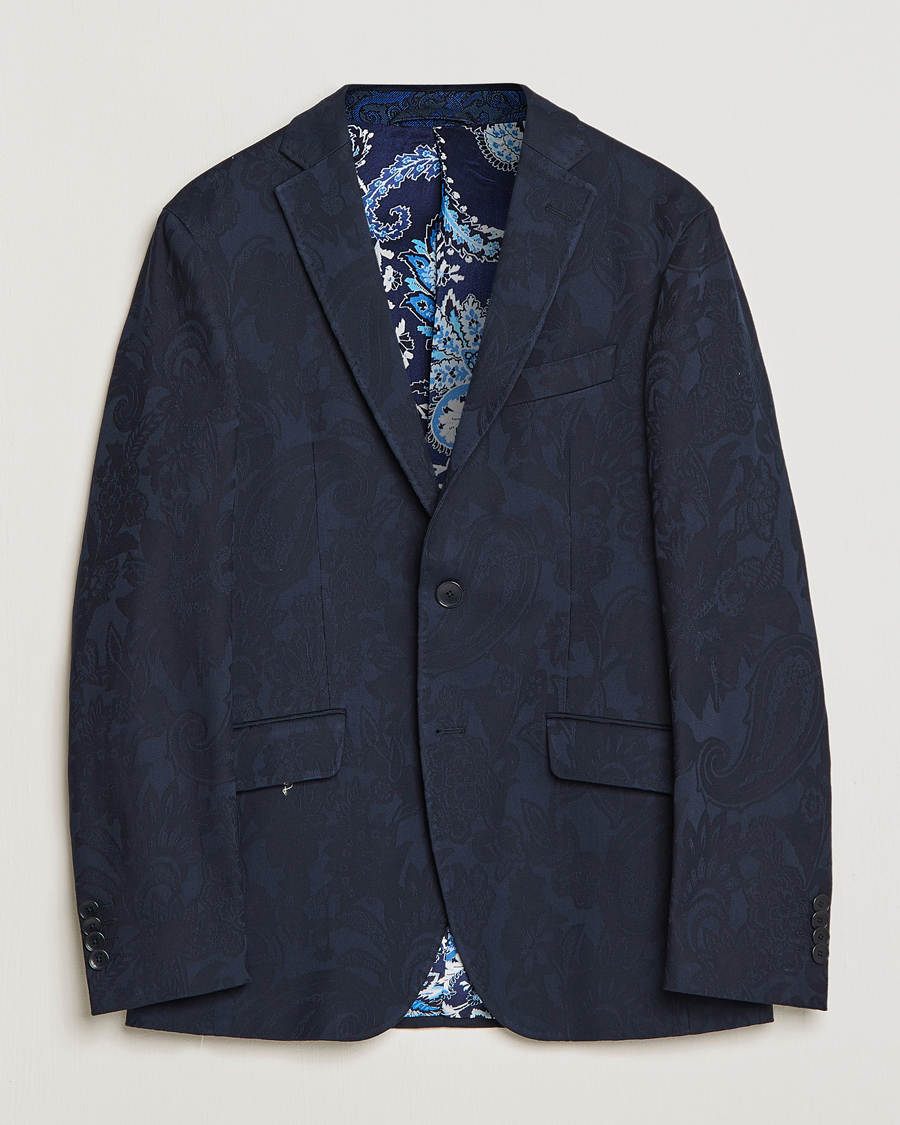 Homme | Blazers | Etro | Jacquard Blazer Navy