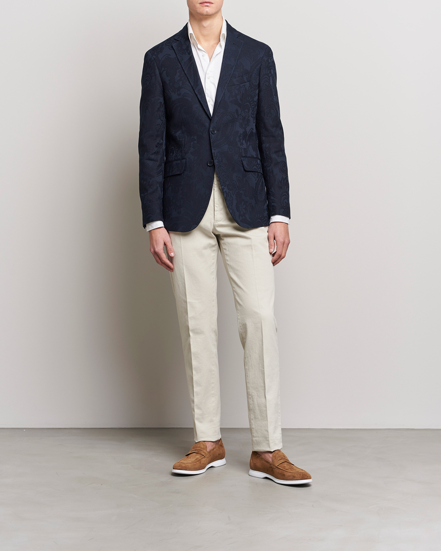 Homme | Blazers | Etro | Jacquard Blazer Navy