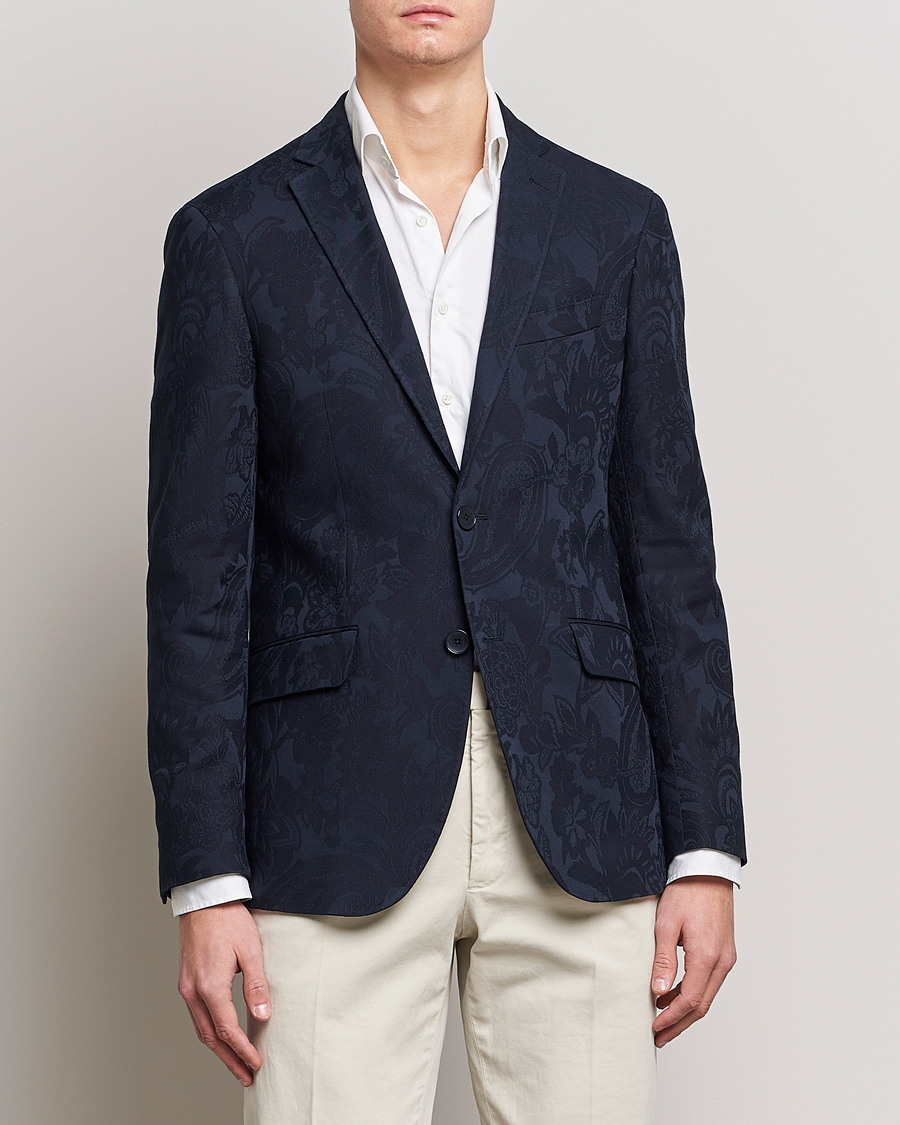 Homme | Blazers | Etro | Jacquard Blazer Navy