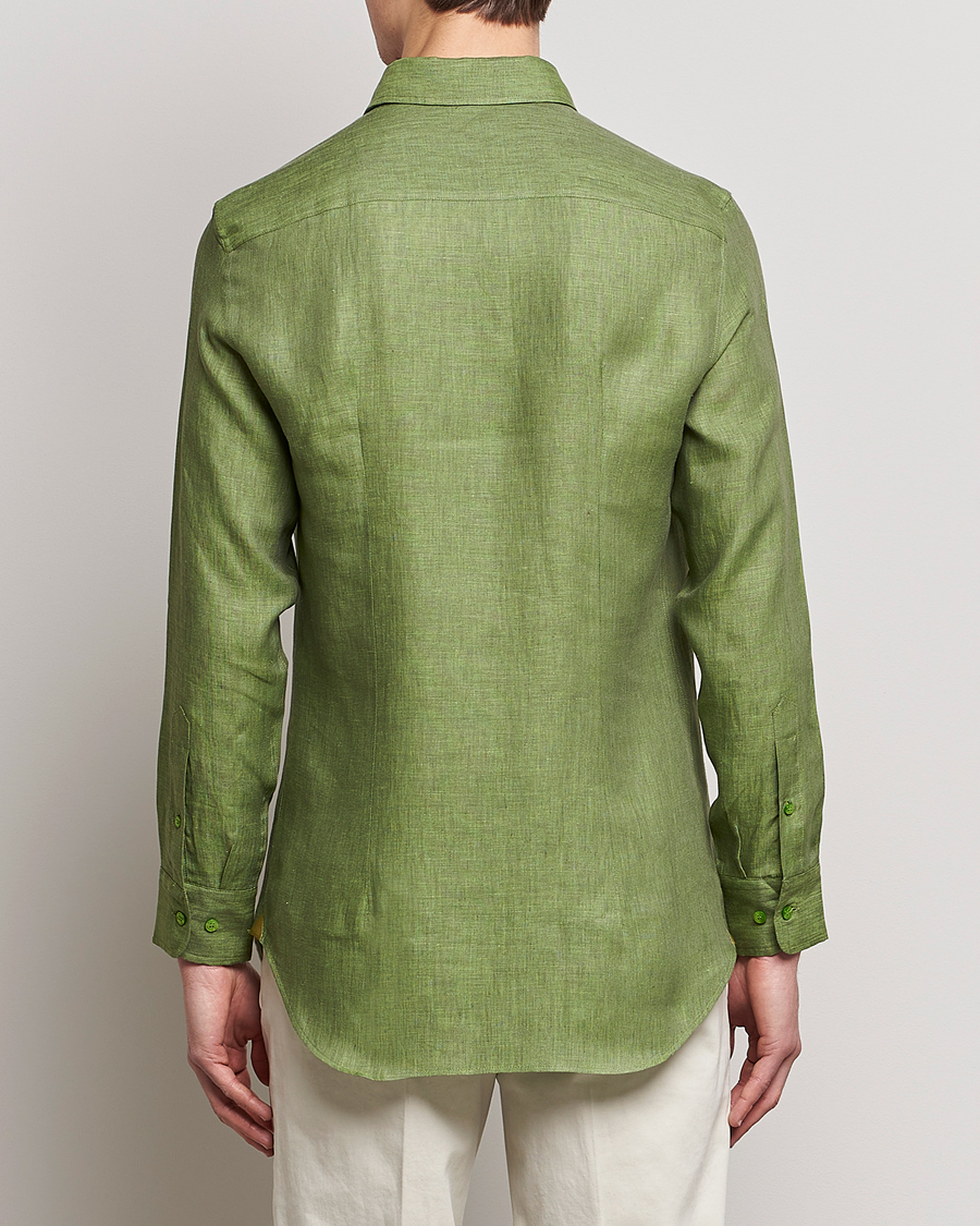 Heren | Overhemden | Etro | Linen Sport Shirt Green