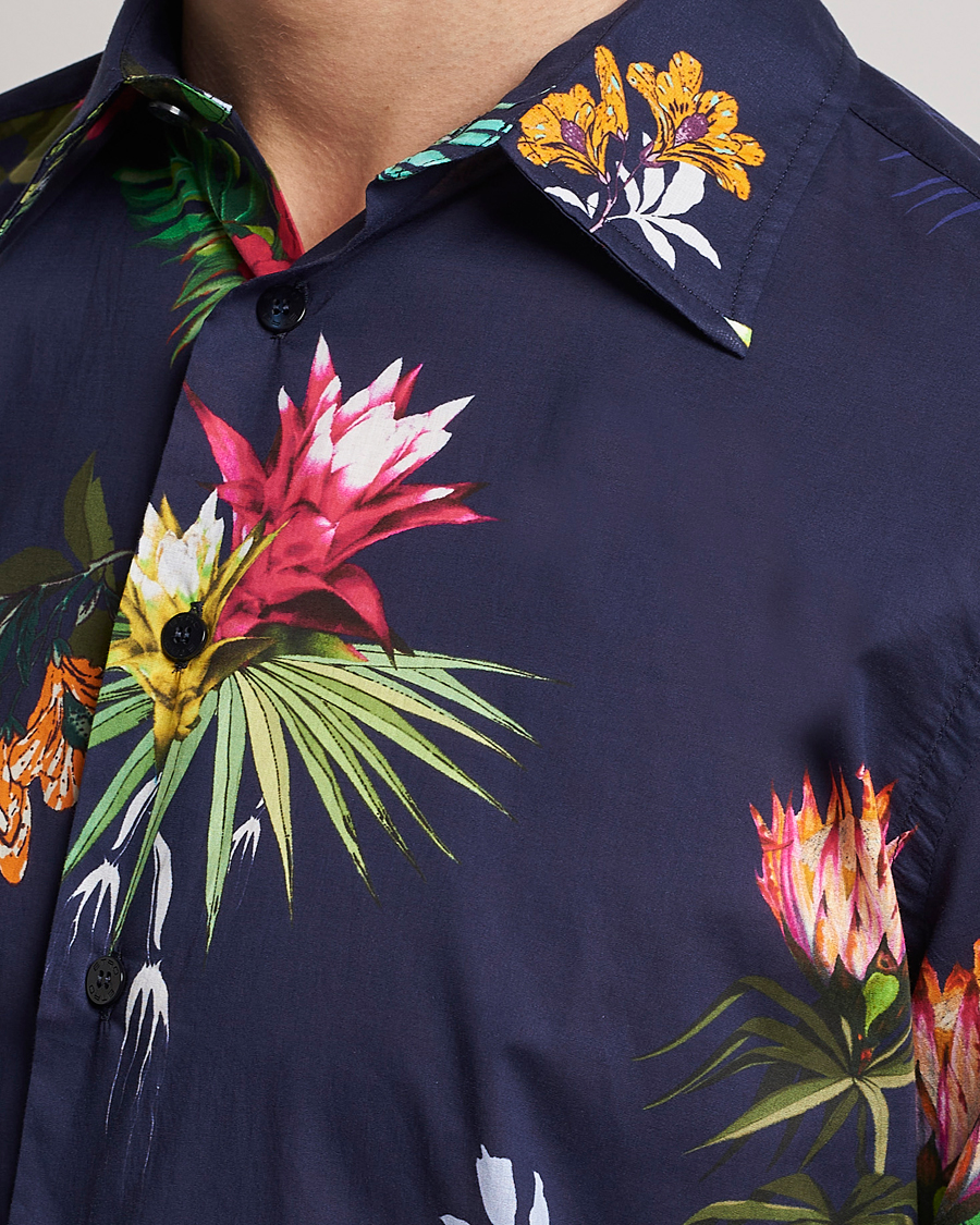 Heren | Overhemden | Etro | Floreale Printed Shirt Navy