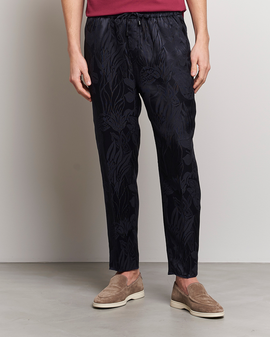 Homme | Pantalons | Etro | York Drawstring Trousers Navy