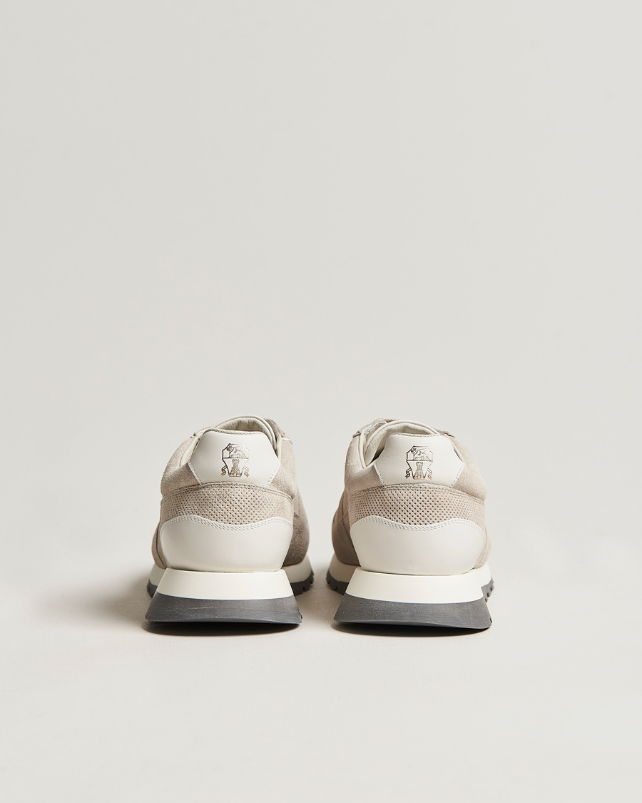 Homme | Brunello Cucinelli Perforated Running Sneakers Sand | Brunello Cucinelli | Perforated Running Sneakers Sand
