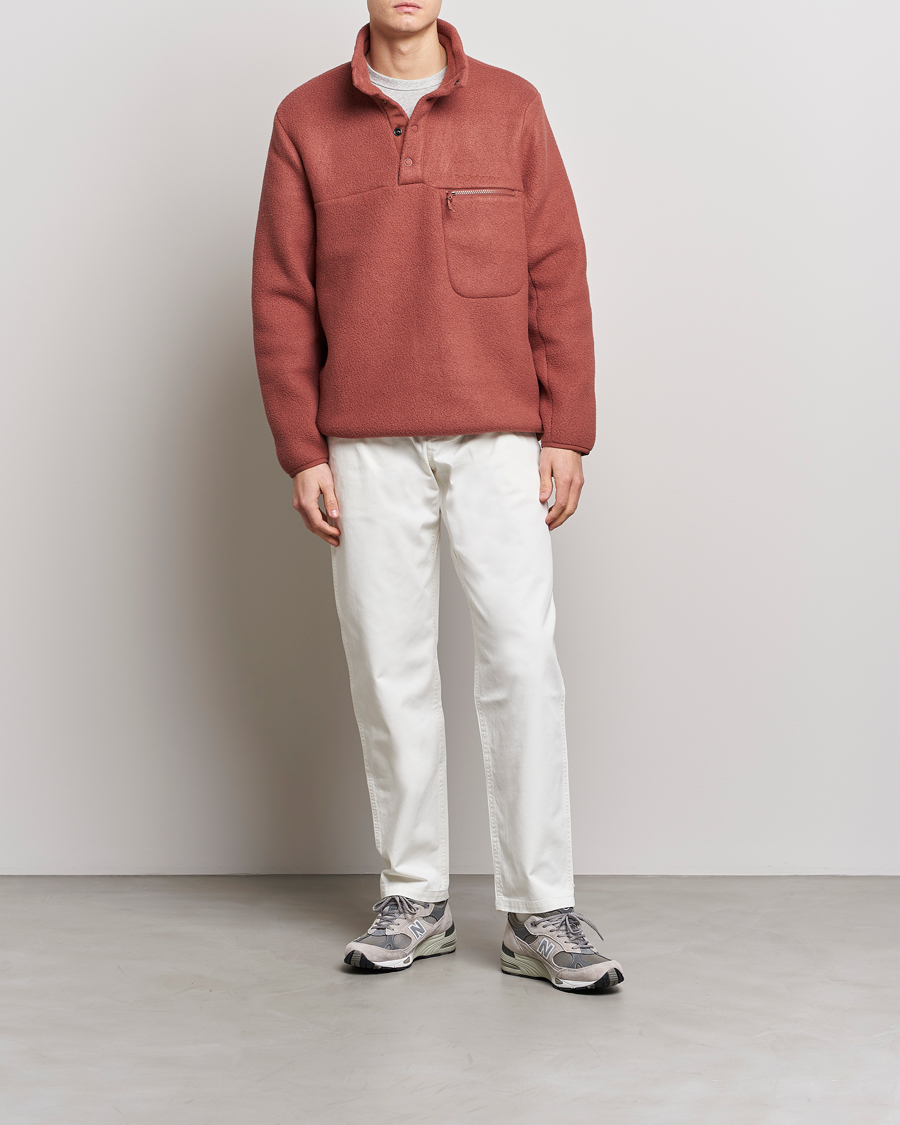 Homme | Pulls Et Tricots | Peak Performance | Fleece Snap Sweater Classic Clay