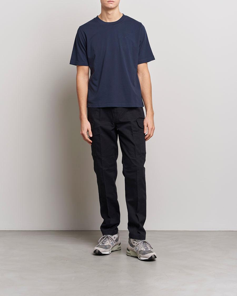 Homme | T-shirts | Peak Performance | Original Logo Crew Neck T-Shirt Blue Shadow