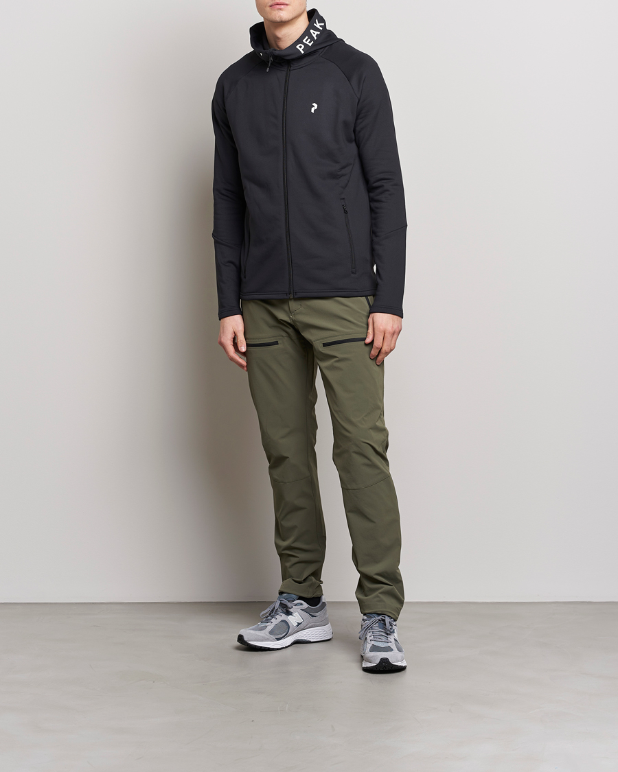 Homme | Pulls Et Tricots | Peak Performance | Rider Zip Hood Fleece Black