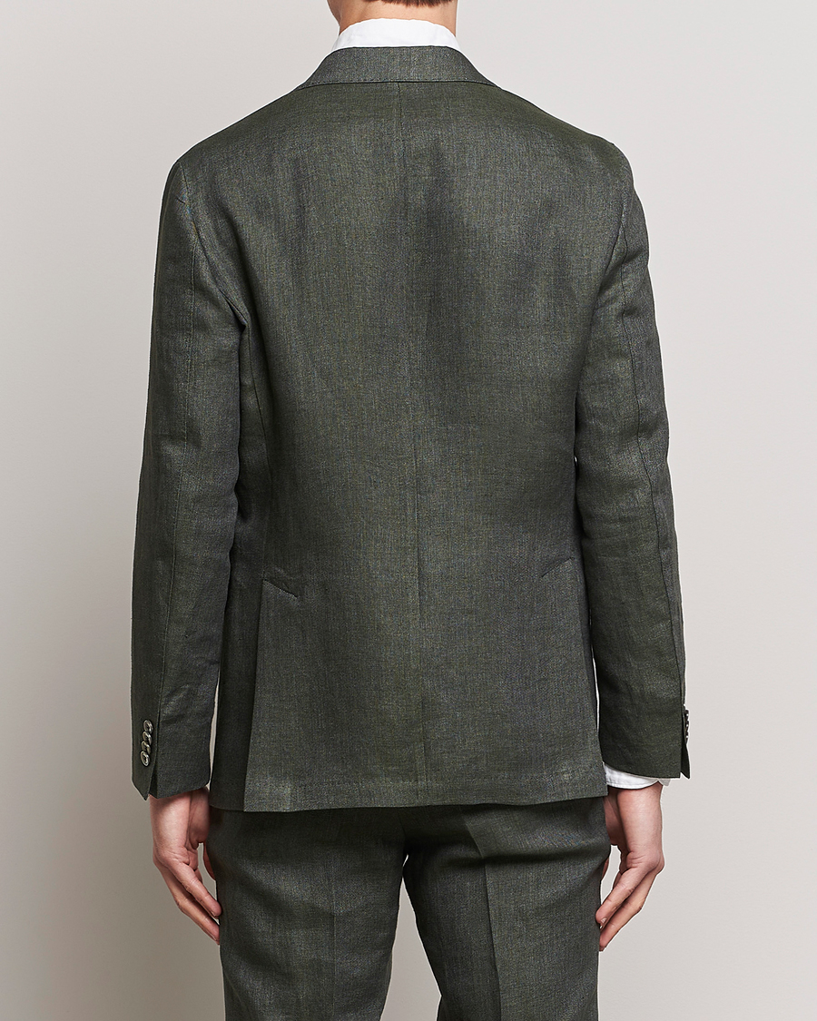 Homme | Blazers | Oscar Jacobson | Ferry Soft Linen Blazer Green