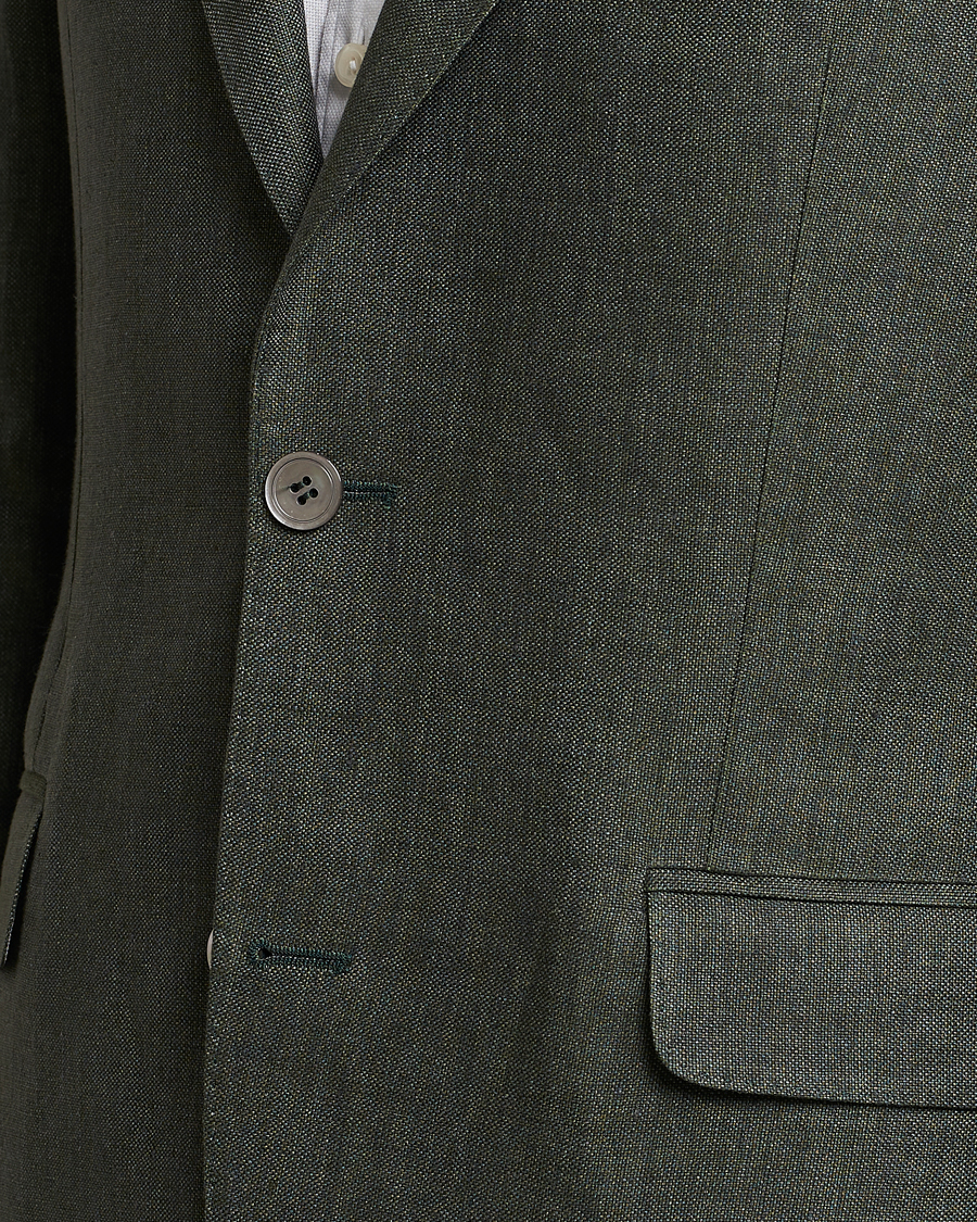 Homme | Blazers | Oscar Jacobson | Ferry Soft Linen Blazer Green