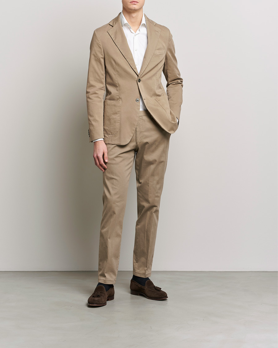 Homme | Blazers | Oscar Jacobson | Egel Cotton Blazer Beige