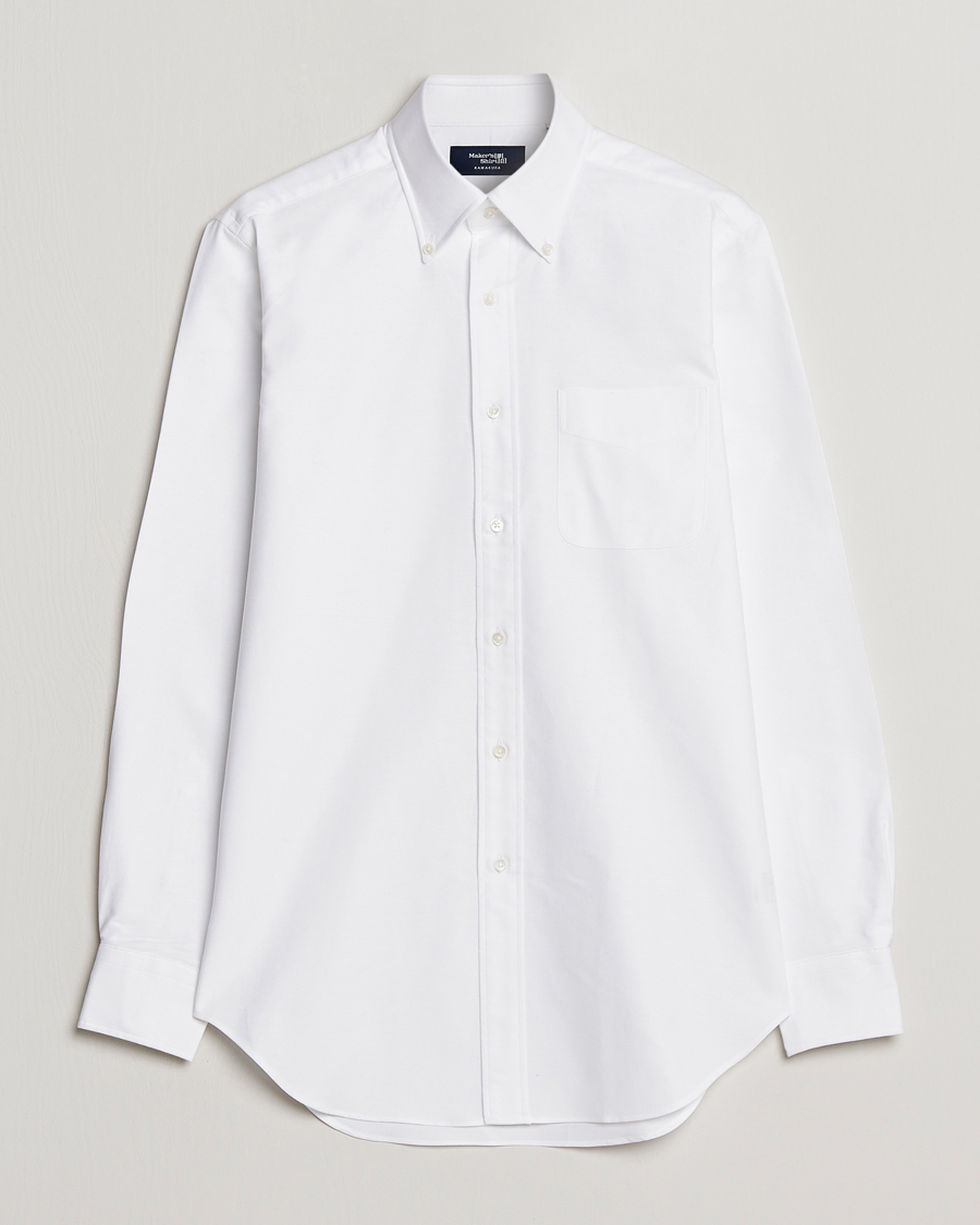 Homme | Chemises | Kamakura Shirts | Slim Fit Oxford BD Shirt White