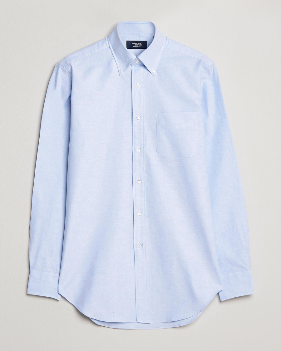 Homme | Chemises | Kamakura Shirts | Slim Fit Oxford BD Shirt Light Blue