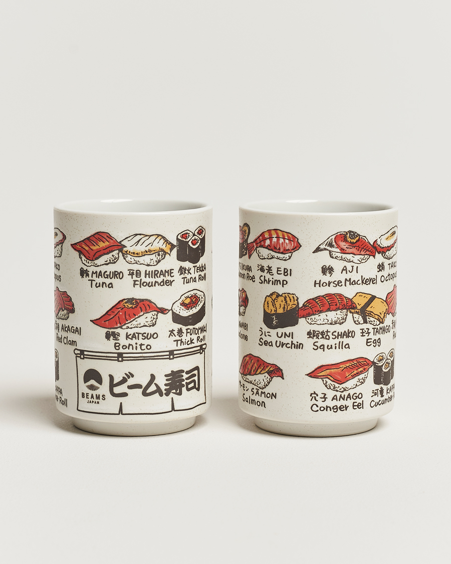 Homme | Beams Japan Ceramic Sushi Cup Set White | Beams Japan | Ceramic Sushi Cup Set White